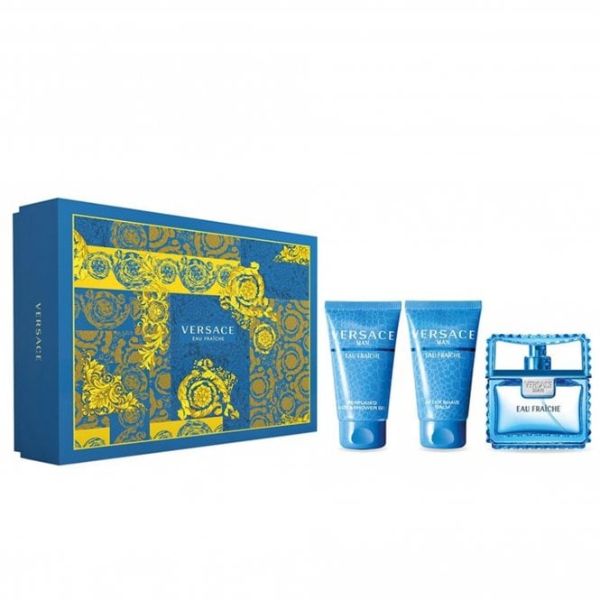 Versace Man Eau Fraiche M Set / EDT 50ml / after shave balm 50ml / shower gel 50ml