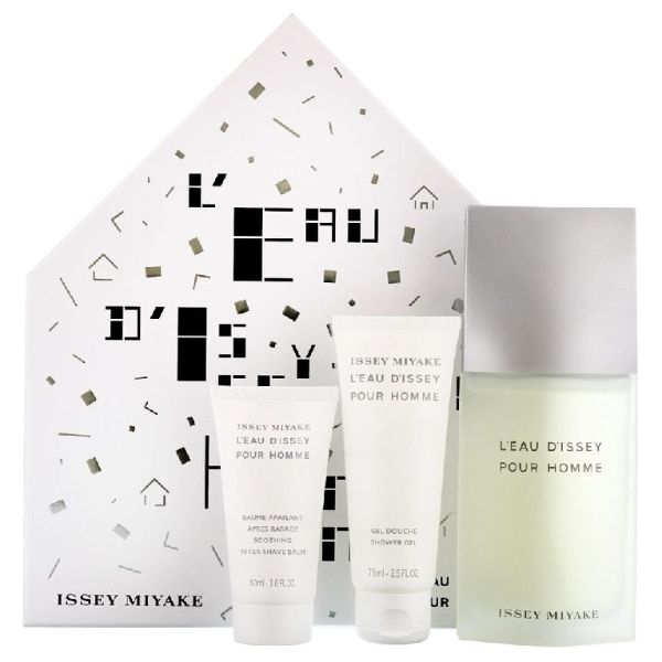 Issey Miyake L`Eau d`Issey M Set / EDT 125ml / after shave balm 50ml / shower gel 75ml