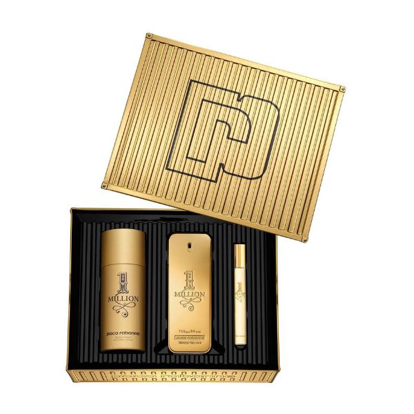 Paco Rabanne 1 Million M Set - EDT 100 ml + deodorant spray 150 ml + EDT 10 ml