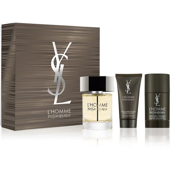 Yves Saint Laurent L`Homme M Set - EDT 100 ml +aftershave lotion 50 ml + shower gel 50 ml