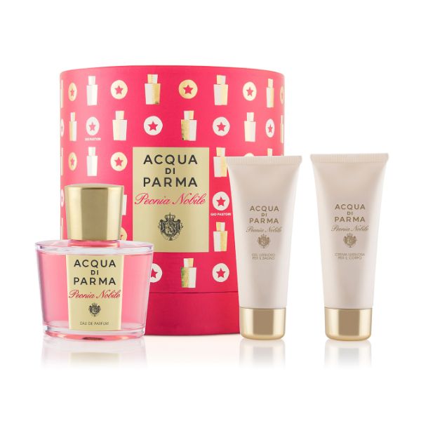 Acqua di Parma Peonia Nobile W Set - EDP 100 ml + body cream 75 ml + shower gel 75 ml