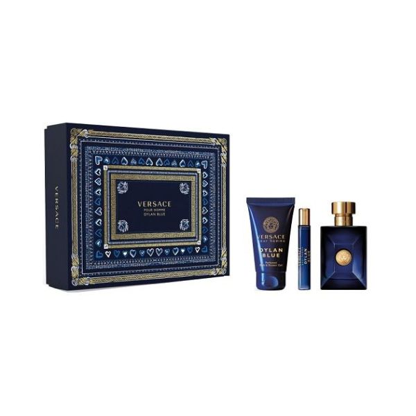 Versace Dylan Blue M Set - EDT 100 ml + shower gelel 150 ml + EDT 10 ml