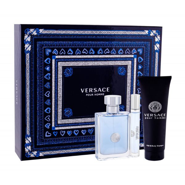 Versace Pour Homme M Set - EDT 100 ml + shower gelel 150 ml + EDT 10 ml