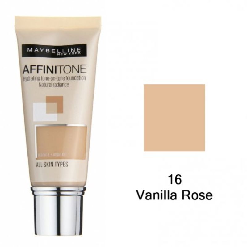Maybelline Affinitone Hydrating Tone-On-Tone Foundation 16 Vanilla Rose 30ml