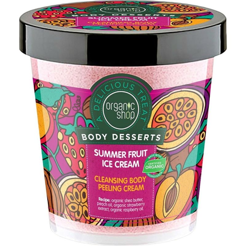 Organic Shop Body Desserts Summer Fruit Ice Cream Peeling 450ml