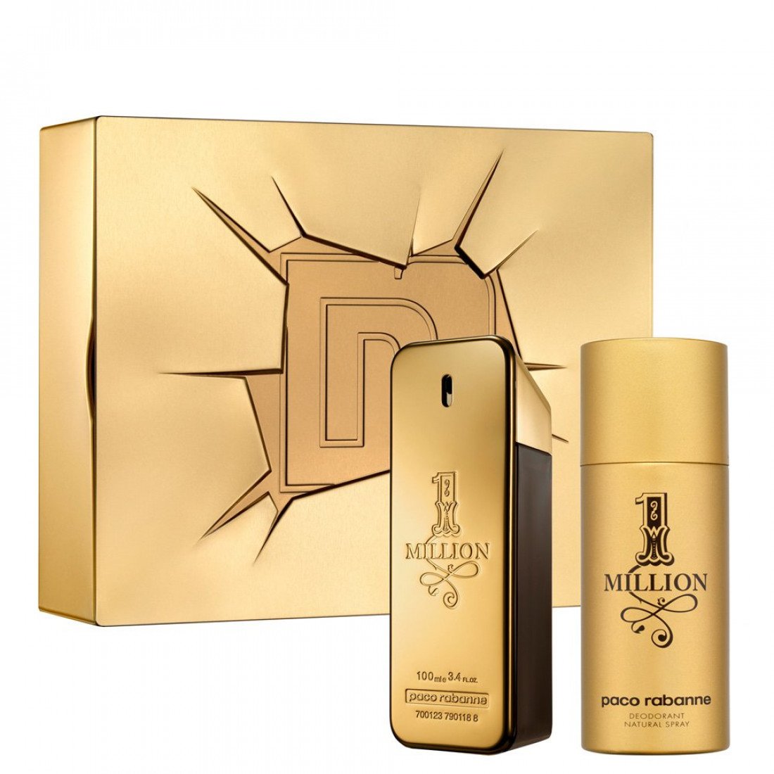 Paco Rabanne 1 Million M Set - EDT 100 ml + deo spray 150 ml