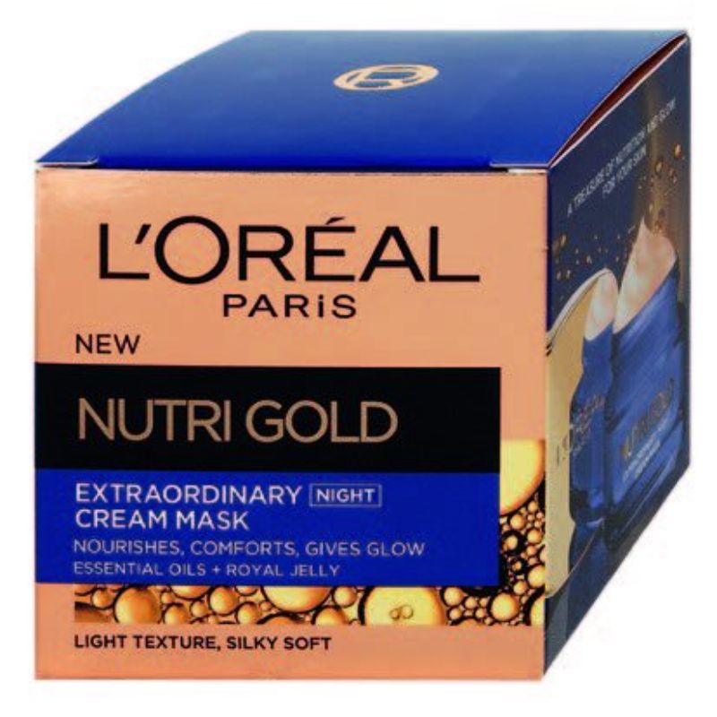 L`Oreal Nutri Gold Night Cream Mask 50Ml