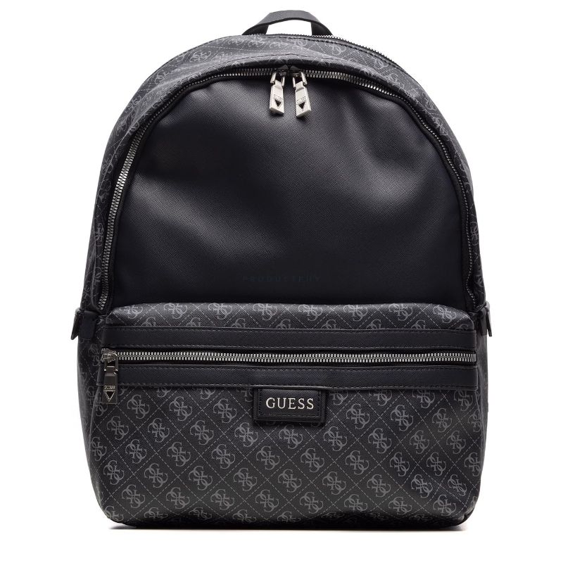 Guess Dan Backpack Black/Brown 4G Logo For Men