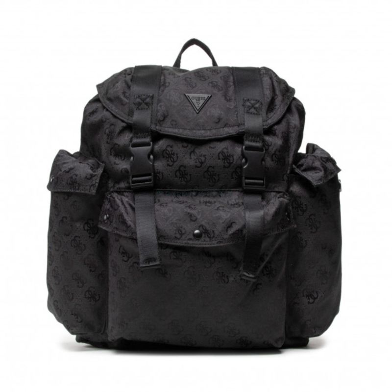 Guess Vezzola Nylon Backpack Black HMVEZNP2310 For Women 29 x 42 x 15 cm