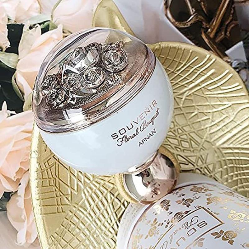 Afnan Souvenir Floral Bouquet W Set - EDP 100 ml + b/lot 100 ml + sh/g 100 ml