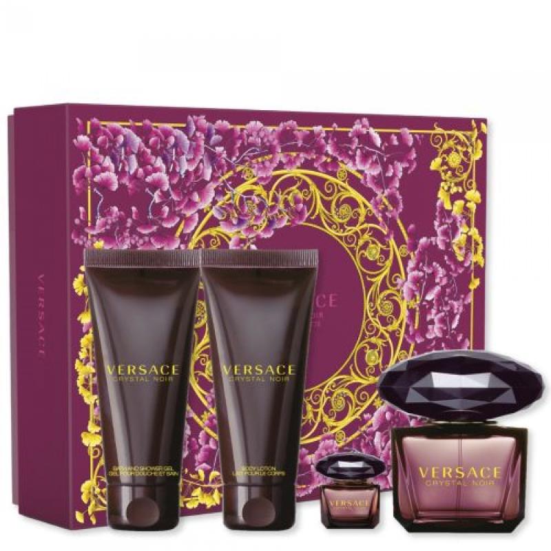 Versace Crystal Noir W Set - EDP 90 ml + b/lot 100 ml + sh/gel 100 + round case