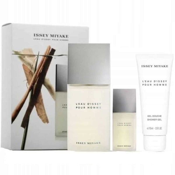 Issey Miyake L`Eau d`Issey M Set / EDT 125ml / shower gel 75ml / EDT 15ml