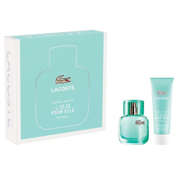 Lacoste Eau de L.12.12 Pour Elle Natural W Set / EDT 30ml / shower gel 50ml / 2015
